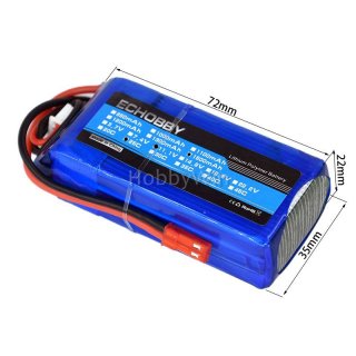 11.1V 3S 1500mAh 25C LiPO Battery JST plug