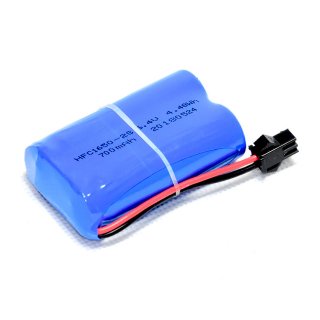 6.4V 2S 900mAh LiFe Battery SM-2P positive plug