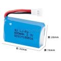3.7V 600mAh 20C LiPO Battery MX2.0 -2P Positive Plug