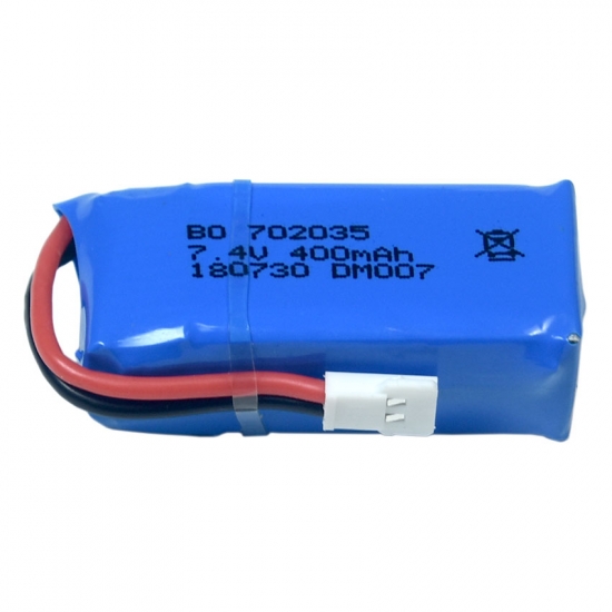 7.4V 2S 400mAh 25C LiPO Battery MX2.0-2P plug - Click Image to Close