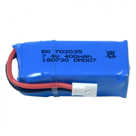 7.4V 2S 400mAh 25C LiPO Battery MX2.0-2P plug