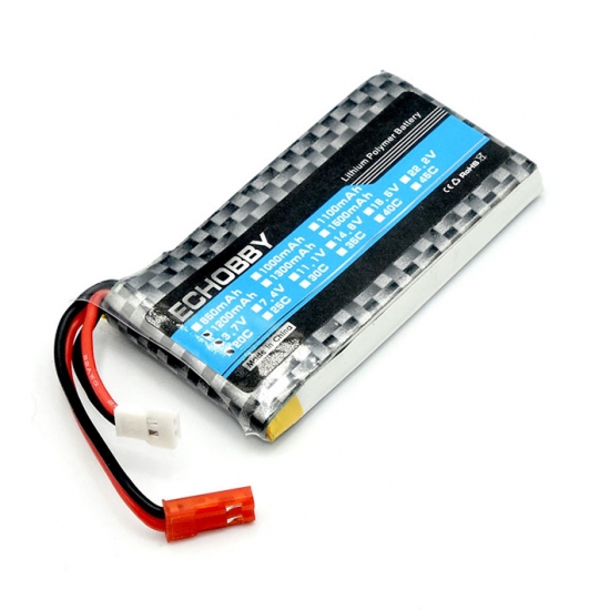 3.7V 1S 1200mAh 20C LiPO Battery JST + mx2.0-2P plug - Click Image to Close