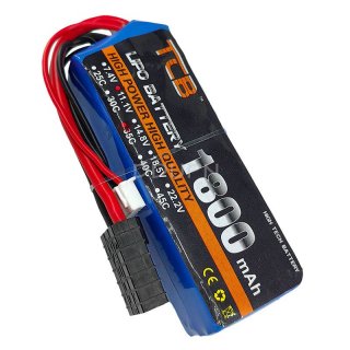 11.1V 3S 1800mAh 35C LiPo Battery TRX type plug