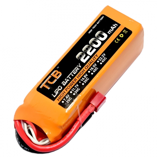 14.8V 4S 2200mAh 25C LiPO Battery T plug - Click Image to Close