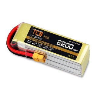22.2V 6S 2200mAh 45C Upgrade LiPo Battery XT60 plug