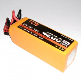 22.2V 6S 4200mAh 35C LiPO Battery T plug