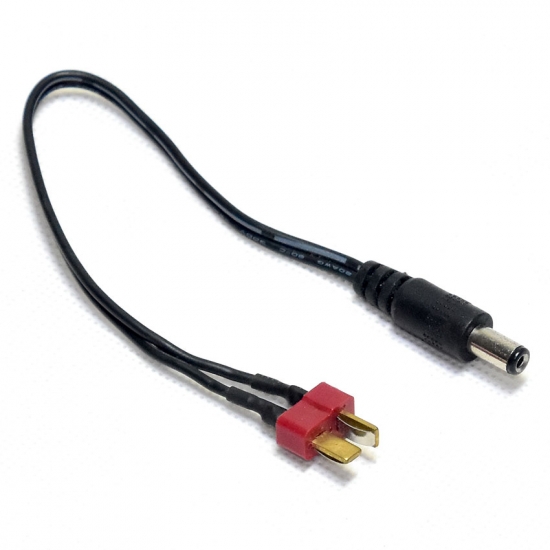 T-plug TO 5.5x2.1mm plug wire adaptor cable - Click Image to Close