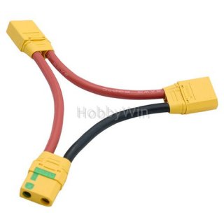 XT90S Anti-spark Plug Serial Cable 8awg wire 1 Female 2 Male