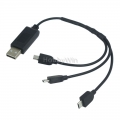 3.7V 3 In 1 USB Charger Cable Android Plug
