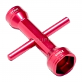Red Two way Hex Socket Wrench 17mm 23mm