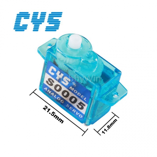 CYS S0005 Plastic Gear 5g Analog Servo - Click Image to Close