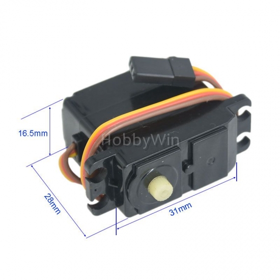 HBX part 12734 Steering Servo 3- Wire 2.2Kgs - Click Image to Close