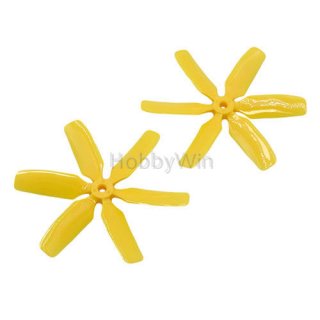 6 Blades 4x4 Propeller Yellow 10 pairs CW & CCW