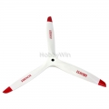 3 Bladed 13x6 Wood Propeller Fuel Power White
