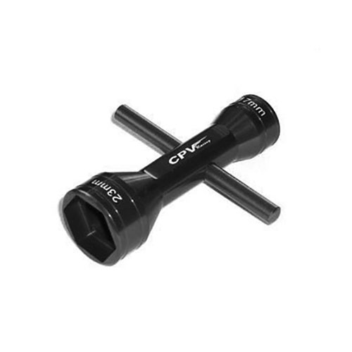 Black Two- way Hex Wrench 17mm /23mm - Click Image to Close