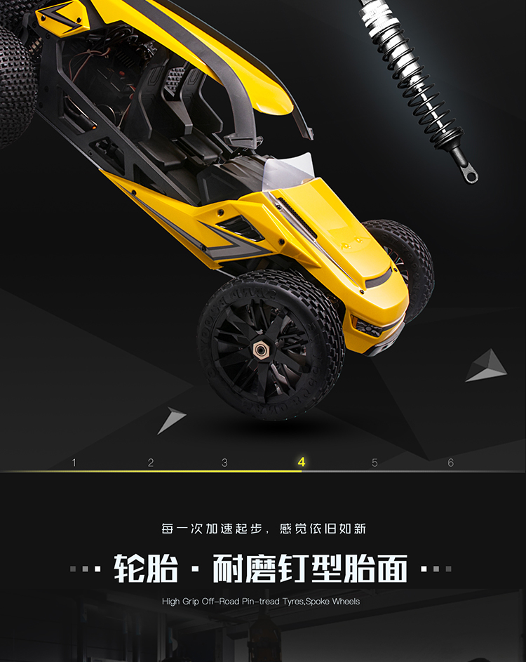 HBX T6 1/6 Brushless Motor RC Dune Buggy