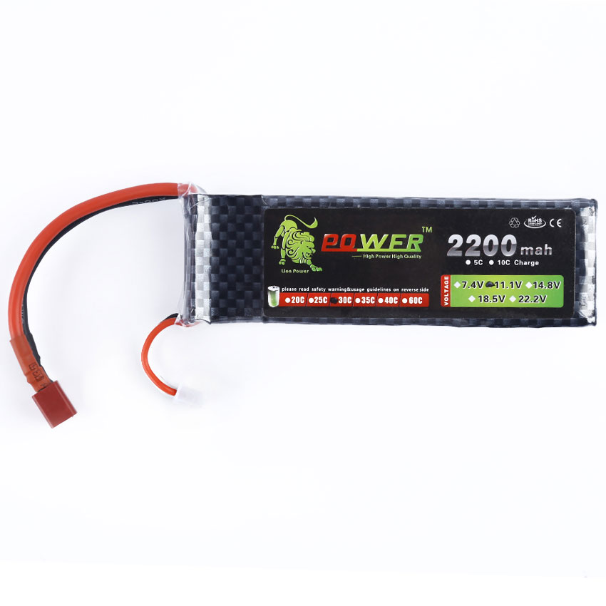 11.1V 3S 2200mAh 30C LiPO Battery T plug - Click Image to Close