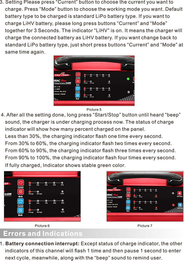 UP600AC DUO Dual LiPo LiHV Battery Charger