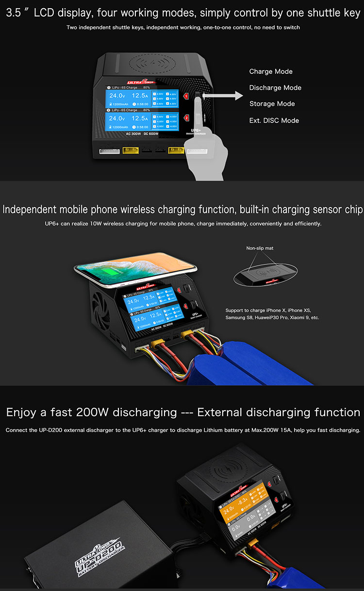 UP6 Plus Smart Charger