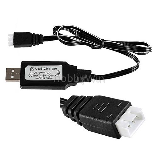 7.4V 2S USB Charger Cable 800mA XH2.54 3P plug - Click Image to Close
