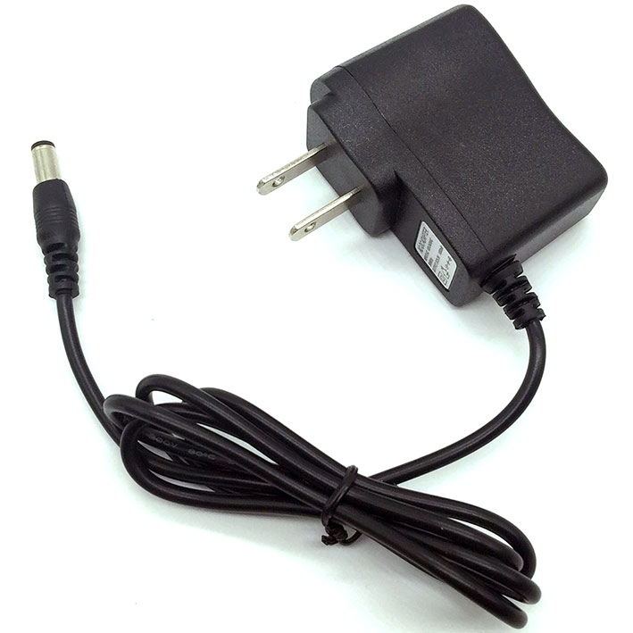9V 500mA US power adapter 5.5x2.1-2.5mm plug - Click Image to Close