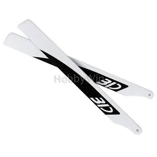 360mm Carbon Main Blades White - Click Image to Close