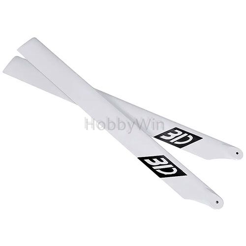 550mm Carbon Main Blades White - Click Image to Close