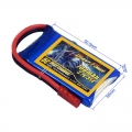 3.7V 1S 700mAh 35C LiPO Battery JST plug