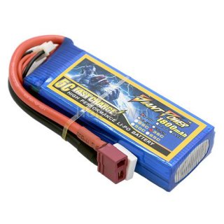 7.4V 2S 1800mAh 35C 锂电池 T型插头