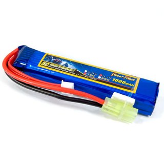 11.1V 3S 1000mAh 25C 锂电池 小田宫母头 正圆负方