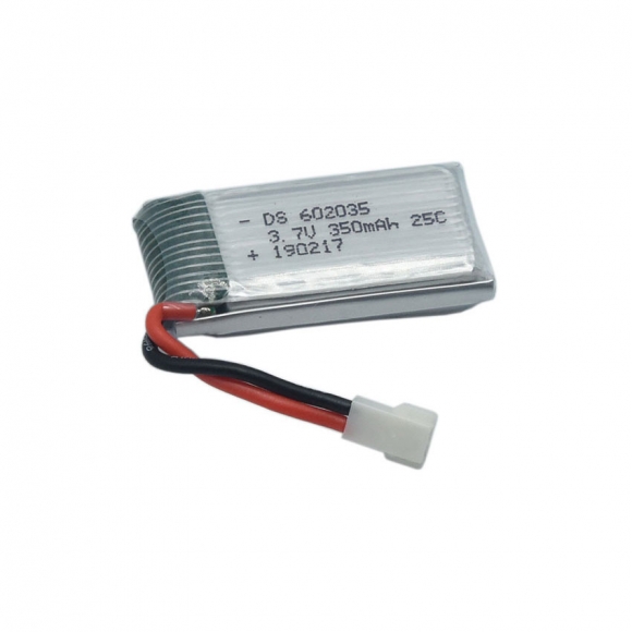 3.7V 1S 350mAh 25C LiPO Battery MX2.0 -2P positive plug