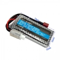 7.4V 2S 1300mAh 25C LiPo Battery T plug