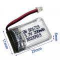 3.7V 200mAh 20C 锂电池 PH1.25 正向插头