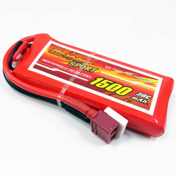 7.4V 2S 1500mAh 30C 锂电池 T头