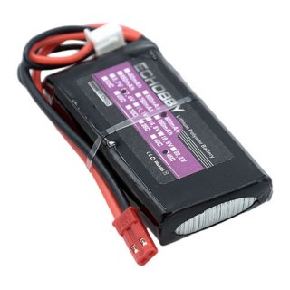 7.4V 2S 600mAh 45C 锂电池 JST插头