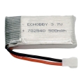 3.7V 1S 500mAh 25C 锂电池 MX2.0-2P 母端 正向插头