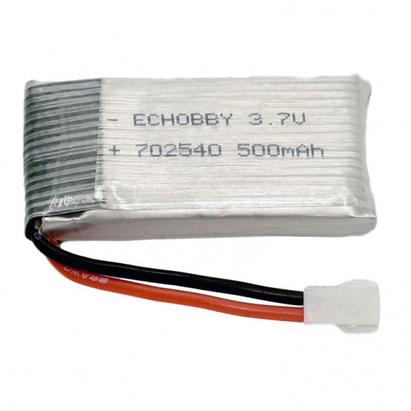 3.7V 1S 500mAh 25C LiPO Battery MX2.0- 2P female positive plug