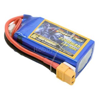 7.4V 2S 2200mAh 100C LiPo Battery XT60 Plug