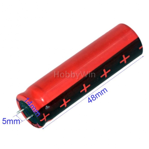 HFC14500 3.2V 500mAh LiFe Capacitive Battery Cell