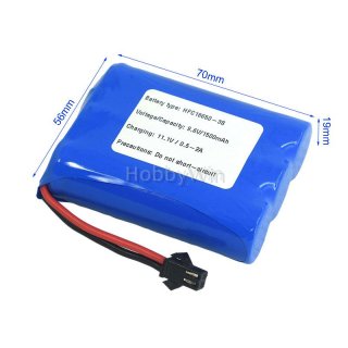 9.6V 3S 1500mAh 锂铁电池 SM2P公头 正向