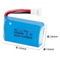 3.7V 600mAh 20C 锂电池 MX2.0 -2P 正向插头