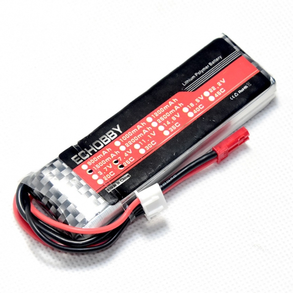 7.4V 2S 1500mAh 25C 聚合锂电池