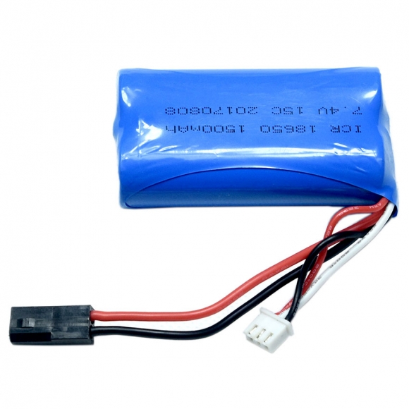 7.4V 2S 1500mAh 15C 锂电池 5500黑色长插头