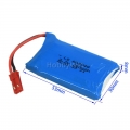 3.7V 1S 780mAh 20C LiPO Battery JST plug