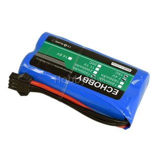 7.4V 2S 1500mAh 15C Battery SM 3P Reverse Plug