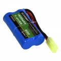 7.4V 2S 1500mAh 20C 锂电池 绿色EL2P母头 正方负圆