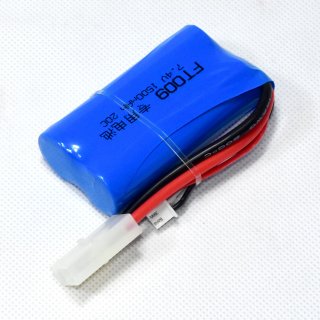 7.4V 2S 1500mAh 18650锂电池 大田宫母头 正方负圆