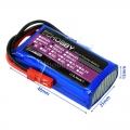 7.4V 2S 500mAh 20C 锂电池 JST插头