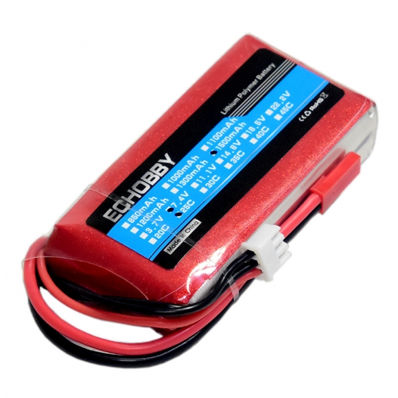 7.4V 2S 1500mAh 25C LiPO Battery JST plug