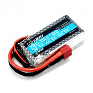 11.1V 3S 1500mAh 20C LiPo Battery T plug